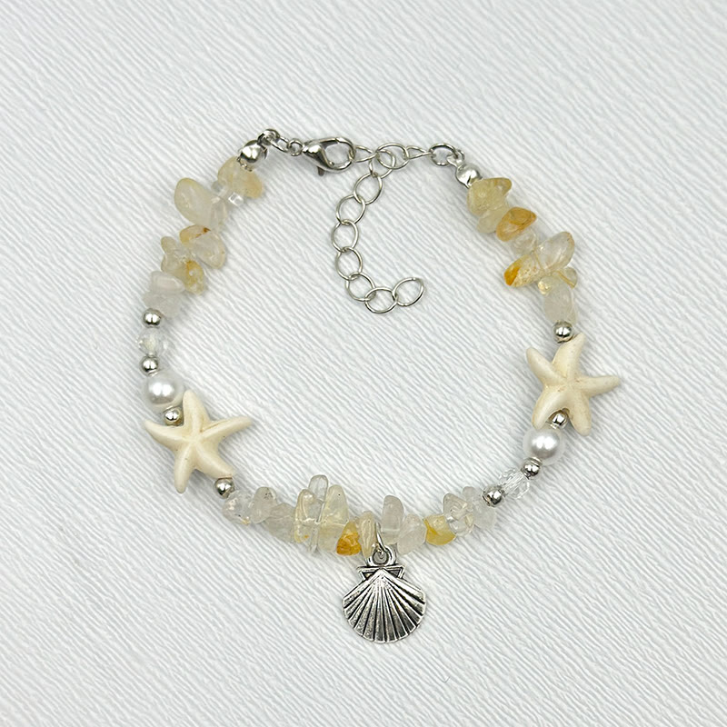 Beach Shell And Starfish Handmade Bracelet - 26 - 15-20cm - image 33