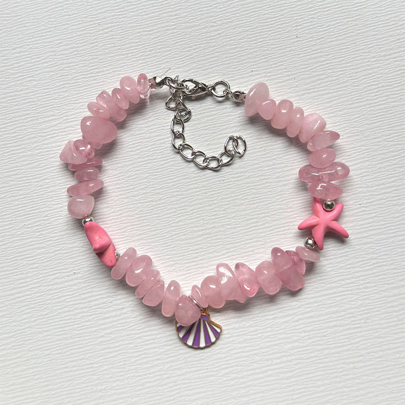 Beach Shell And Starfish Handmade Bracelet - 23 - 15-20cm - image 30