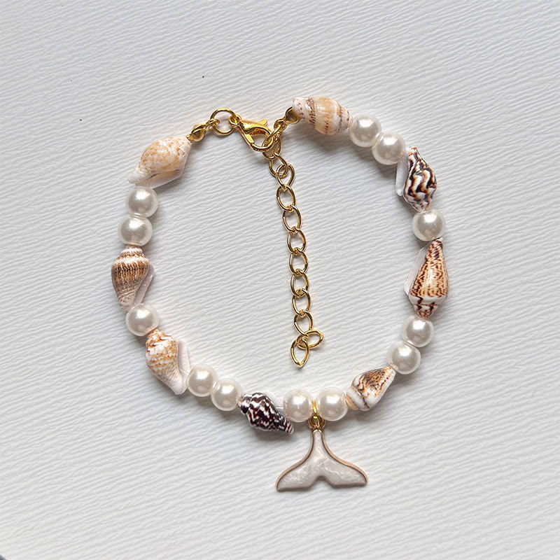 Beach Shell And Starfish Handmade Bracelet - 39 - 15-20cm - image 46