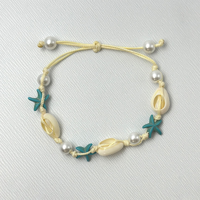 Beach Shell And Starfish Handmade Bracelet - 38 - 15-20cm - image 45