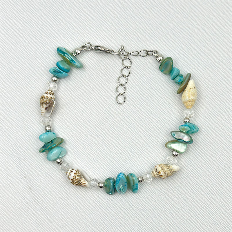 Beach Shell And Starfish Handmade Bracelet - 18 - 15-20cm - image 25