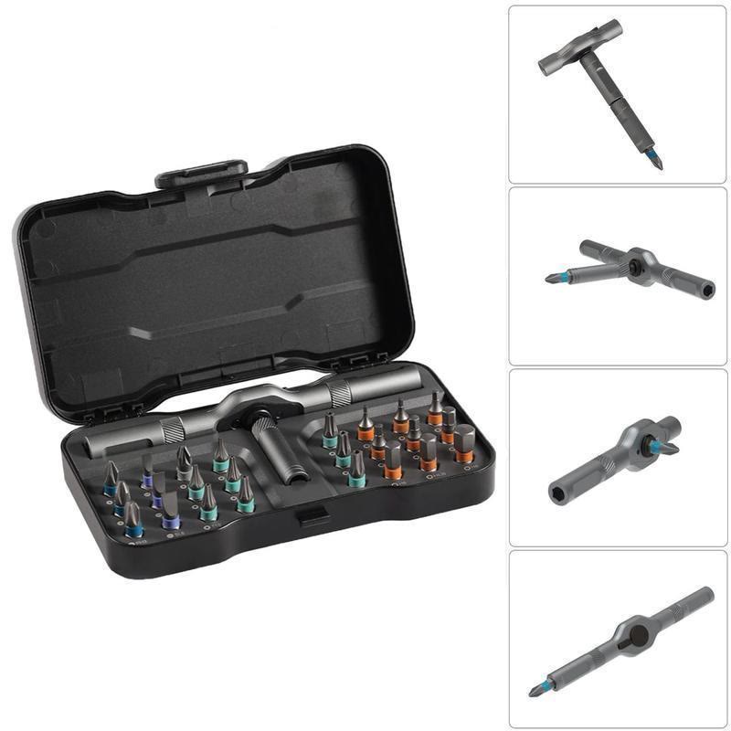 24 In 1 Dly Screwdriver Set，1 Set Switchablescrewdriver Shape Magnetic Screwdriver Set - 24 in1 - image 1