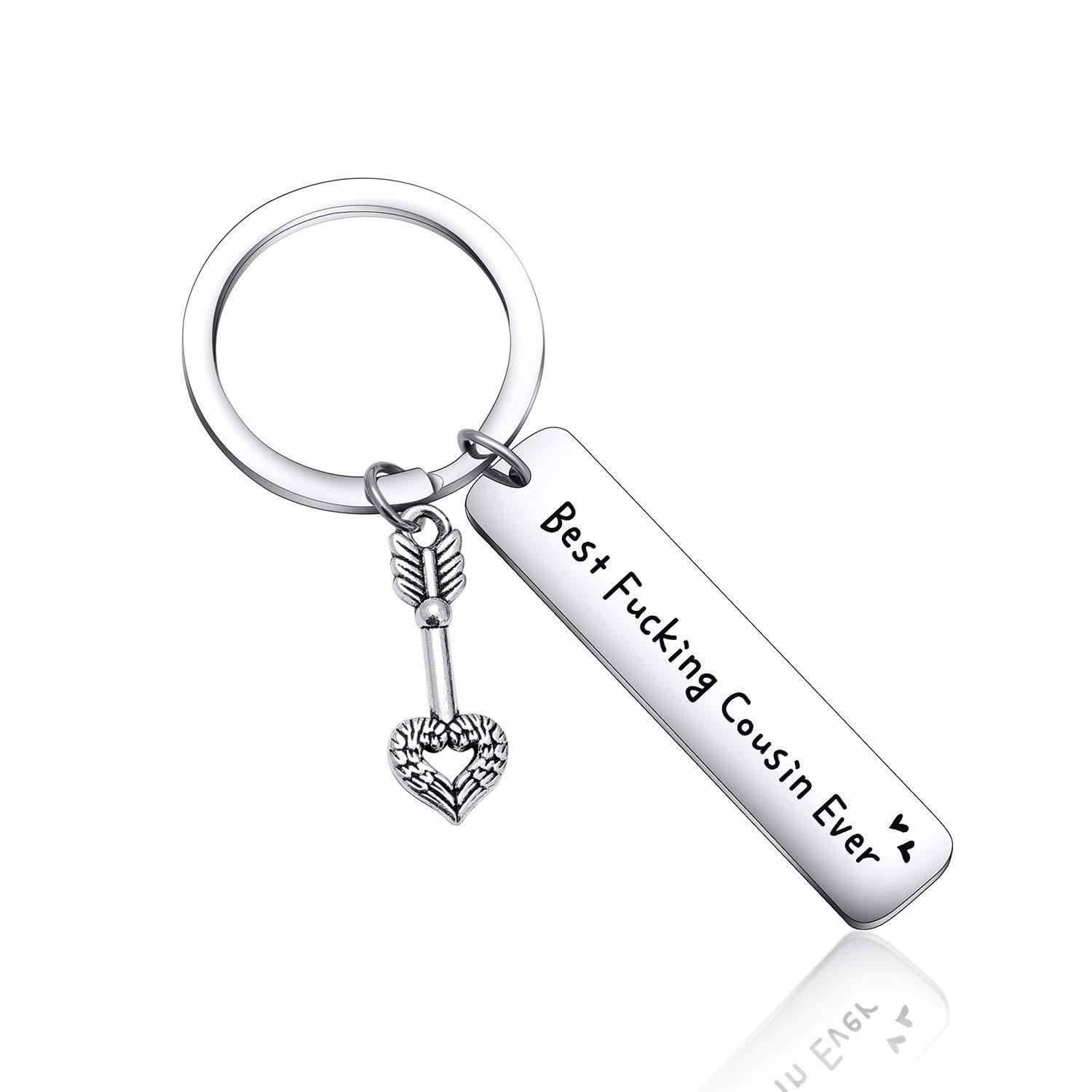 Best Friend Keychain for Women, Stainless Steel Key Chain Engrave - 2 - image 6