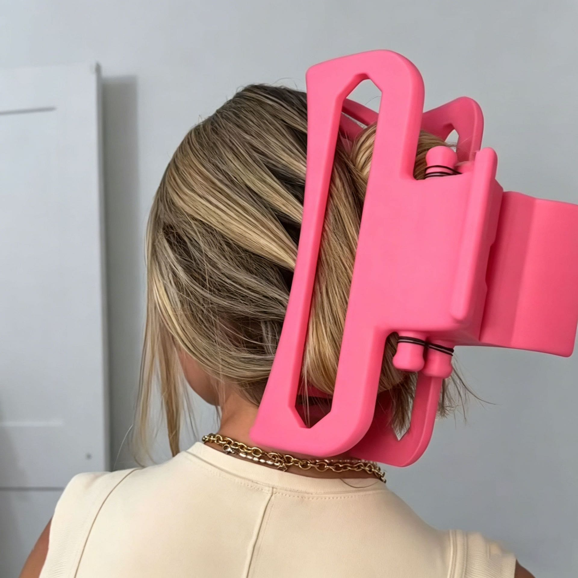  Extra Large Pink Claw Clip - image 2