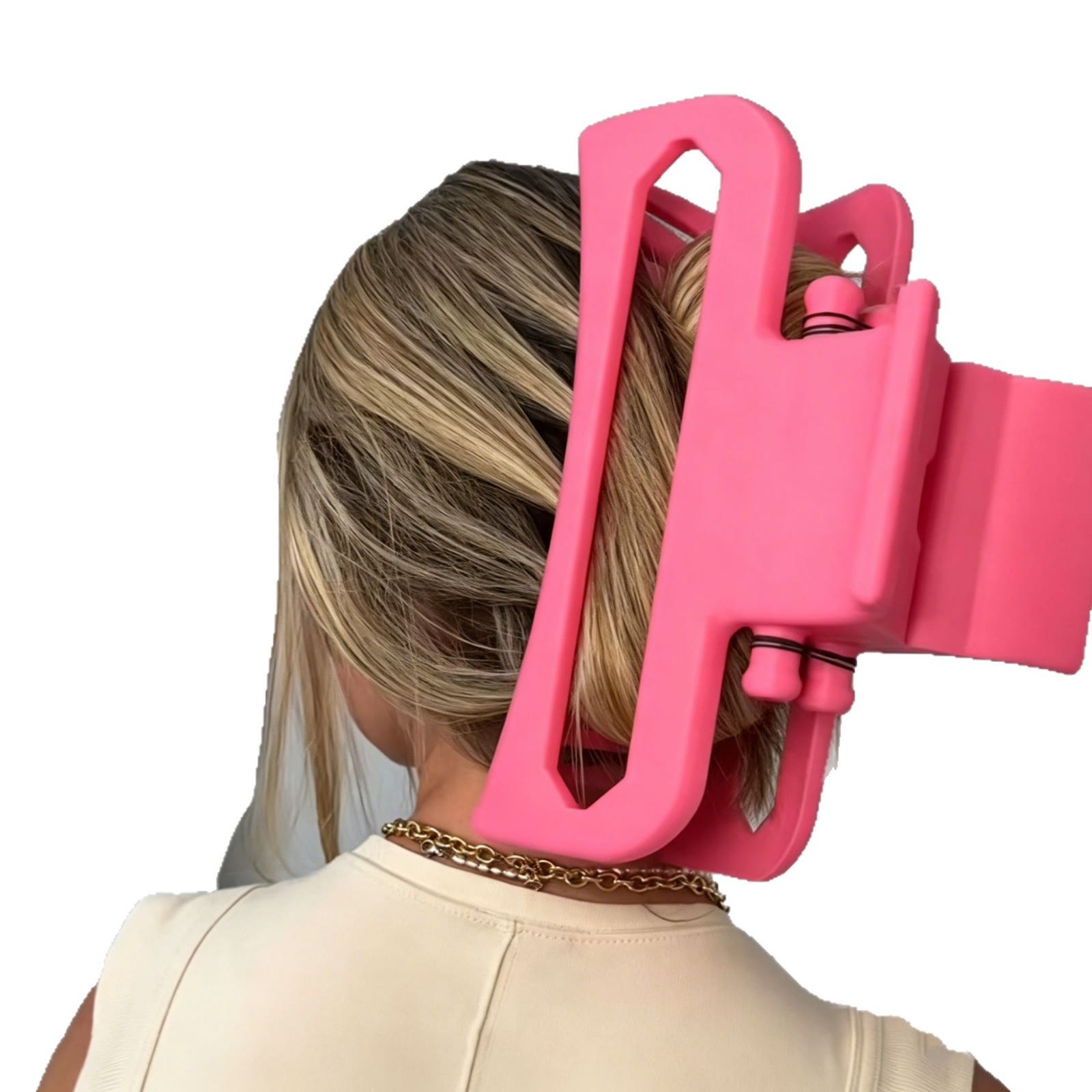  Extra Large Pink Claw Clip - Pink - image 1