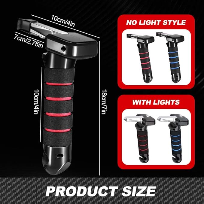 Portable Car Door Assist Handle for Elderly - Auto Support Grab Bar with Emergency Hammer - image 3