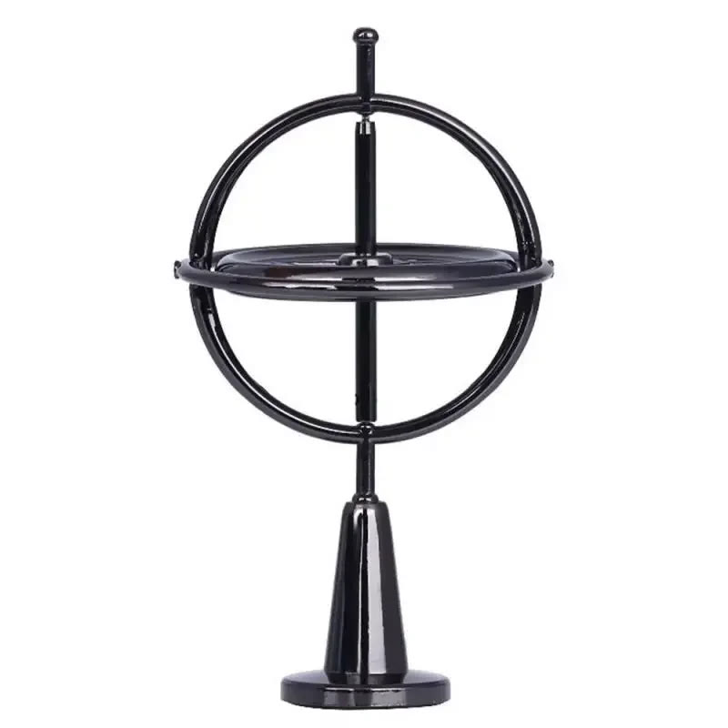 Mysterious Fingertip Physics Metal Gyroscope - Black - One size - image 6