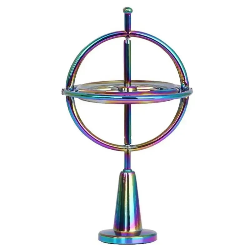 Mysterious Fingertip Physics Metal Gyroscope - Metallic - One size - image 5