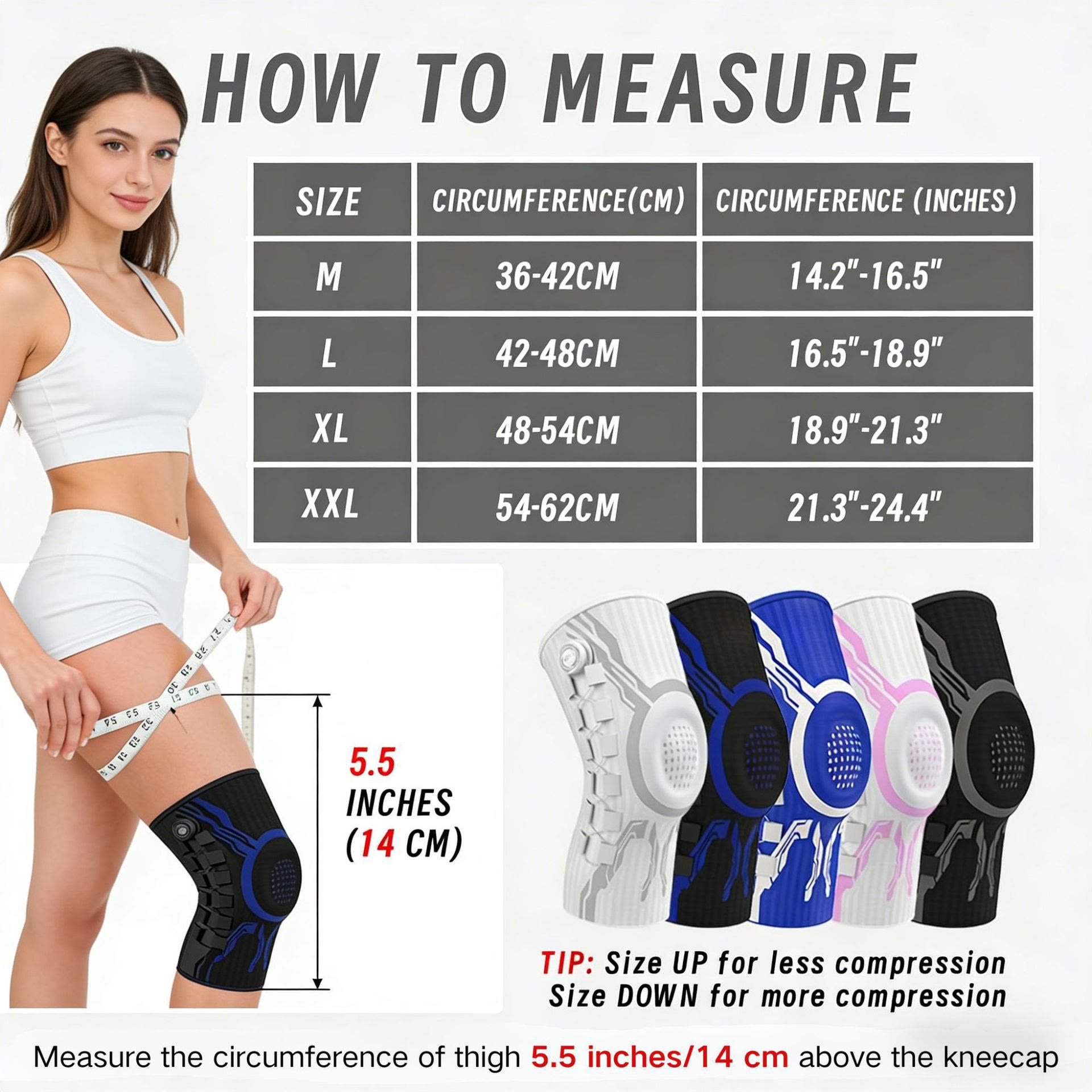 Smart Knob Knee Brace , Knee Support with Patella Gel Pad & Side Stabilizers - image 1