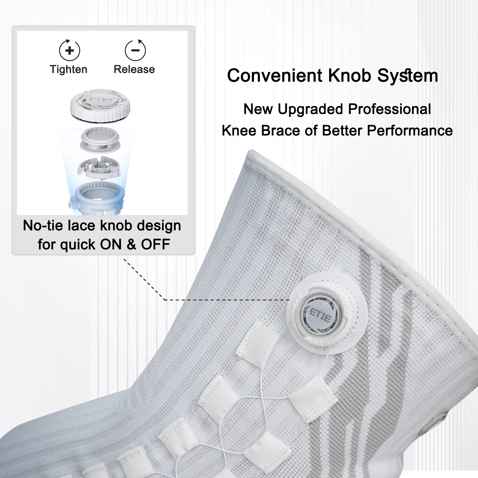 Smart Knob Knee Brace , Knee Support with Patella Gel Pad & Side Stabilizers - image 4