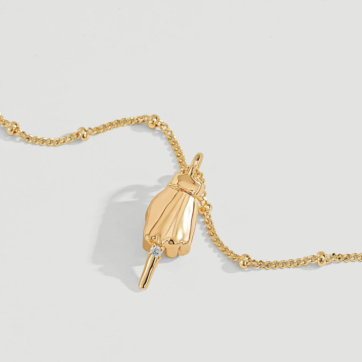 Hand Pendant Necklace for Women – Dainty Charm Chain, Trendy Statement Jewelry Gift - image 3