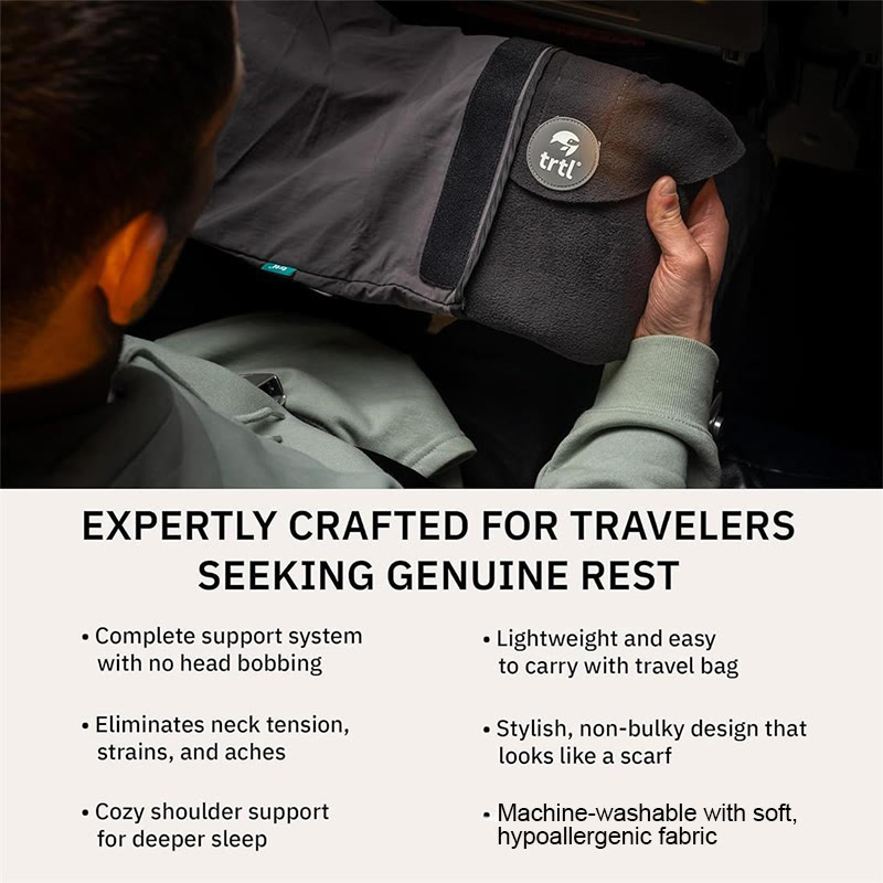 Soft Travel Neck Pillow, Portable Head Support for Office Naps & Trips - image 3