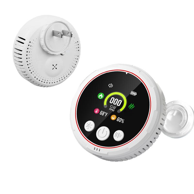 5-in-1 Portable Detector with Temperature Humidity Sensors Plug-and-Play Design - image 1