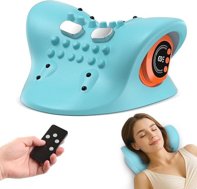 Neck Massager 2026 New Upgrade 3 in 1 Portable Massager with Heat &Comfortable Stretching - image 1