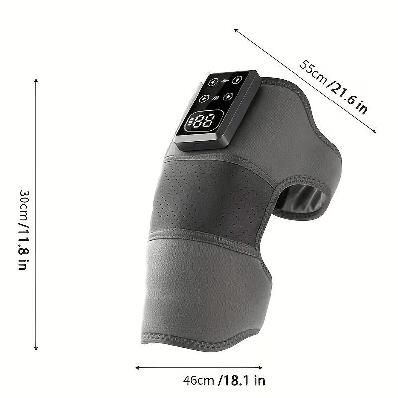 Heated Knee Massager, Wireless Heating Knee Brace for Elbow Calf Arm Shoulder - Grey - image 10