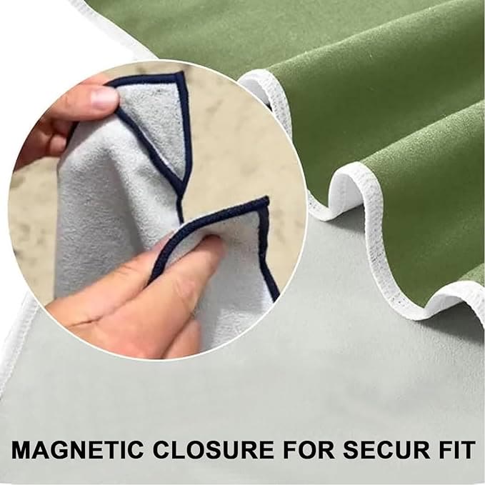 Outdoor Quick Dry Magnetic Bath Towel, Oversized Microfiber Beach Towel With Magnetic Seal - image 3