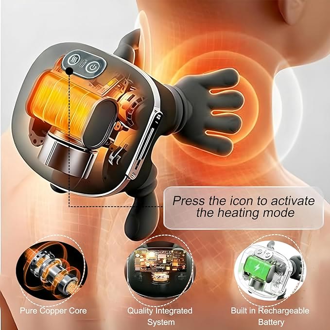 Neck Massager, Electric Neck And Back Massager With Heat - image 6