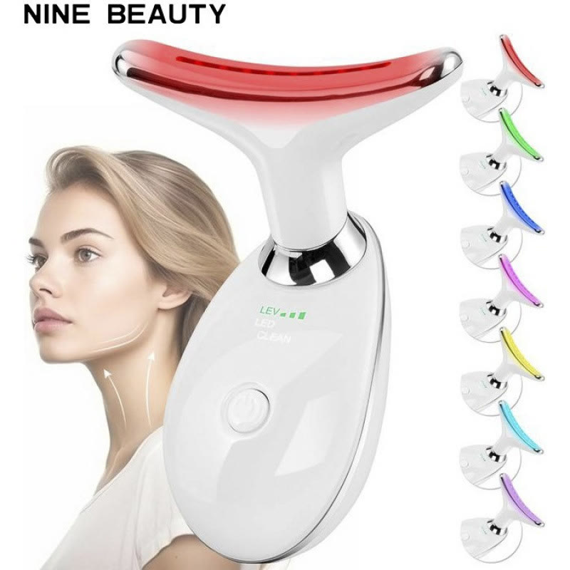Face and Neck Massager T𝗈𝗈I, 7 C𝗈I𝗈r Facial Massager for Face and Neck - image 1