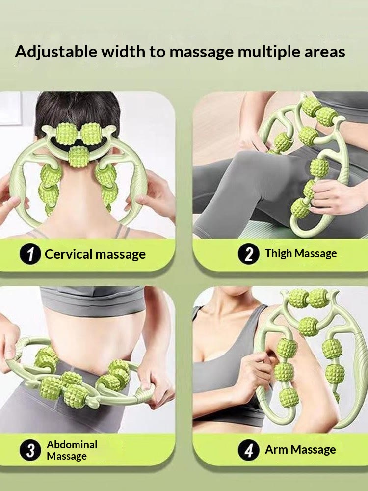 Multifunctional 9-Wheel Leg Massager, Relax Calf Muscle Dredge Meridian for Workout Yoga - image 8