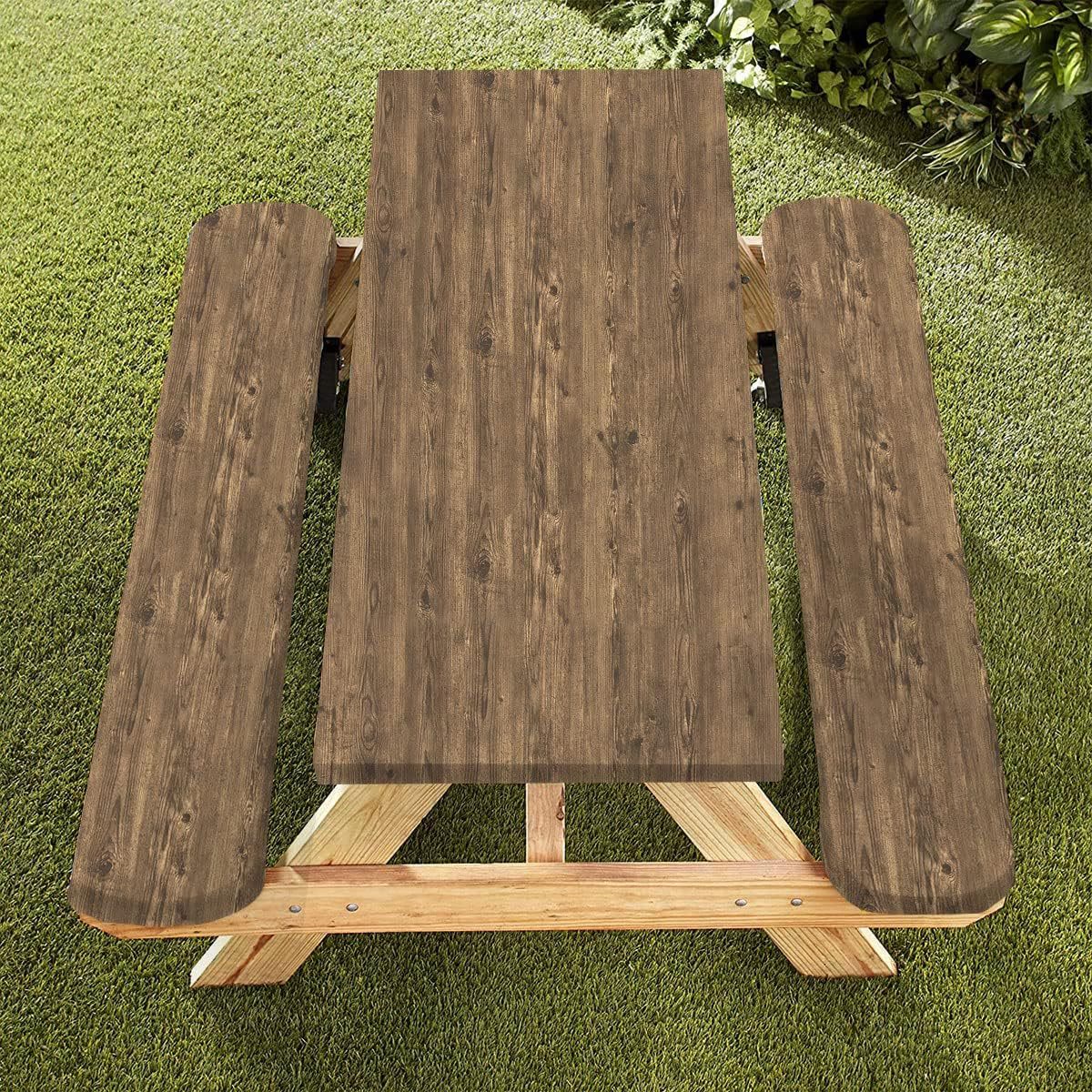 Outdoor Waterproof Tablecloth & Bench Cover Set , Elastic Washable with Carry Bag - 10 - 76*183 cm - image 17