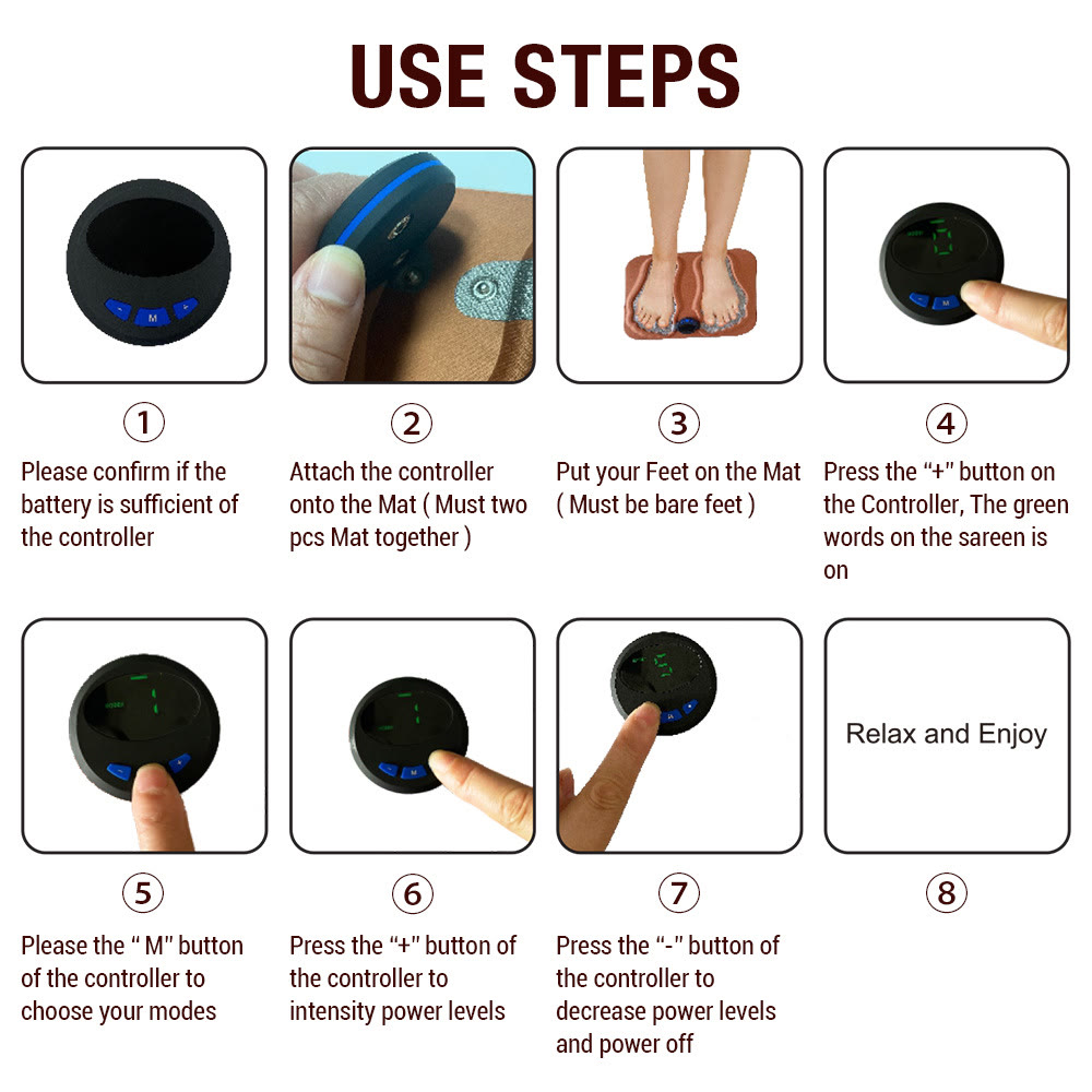 Household Pulse Foot Massage Mat, Meridian Sole Relaxation Cushion - image 5