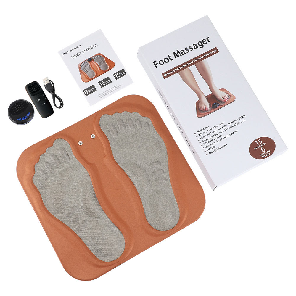 Household Pulse Foot Massage Mat, Meridian Sole Relaxation Cushion - Orange - image 12