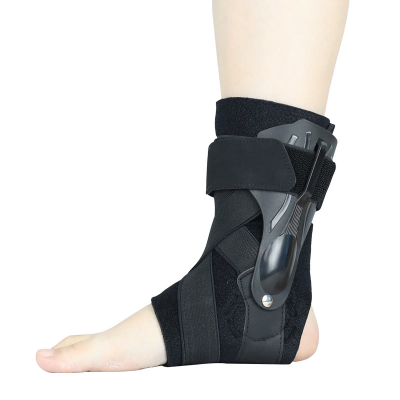 Adjustable Ankle Support Brace, Adjustable Support for Sprained Ankle & Sports Protection - Black - image 1