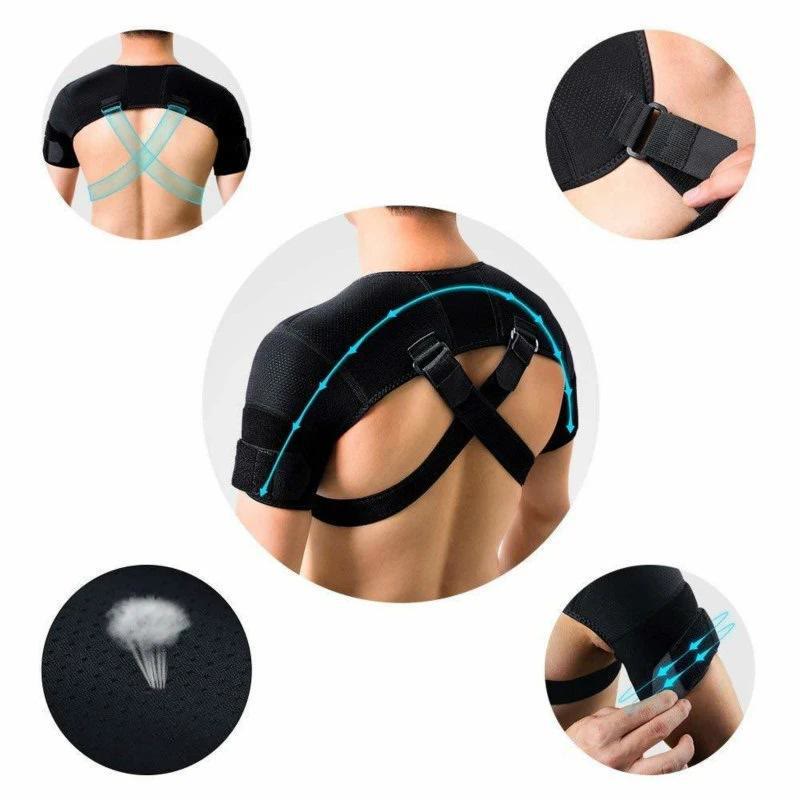 Adjustable Double Shoulder Brace with Dual Straps - image 2