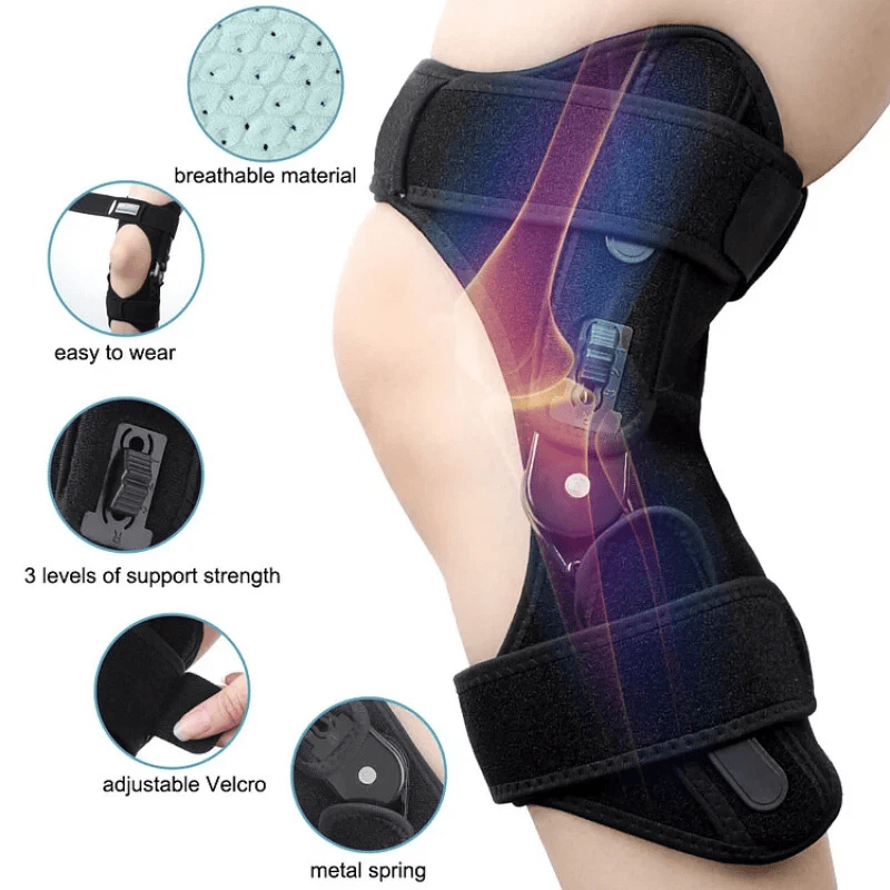 Adjustable Knee Booster Brace, Spring-Assisted Knee Stabilizer - image 2