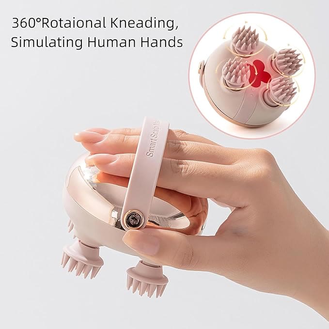 Handheld Head Massager,Full Body Portable Massager,Wet & Dry Use - image 3