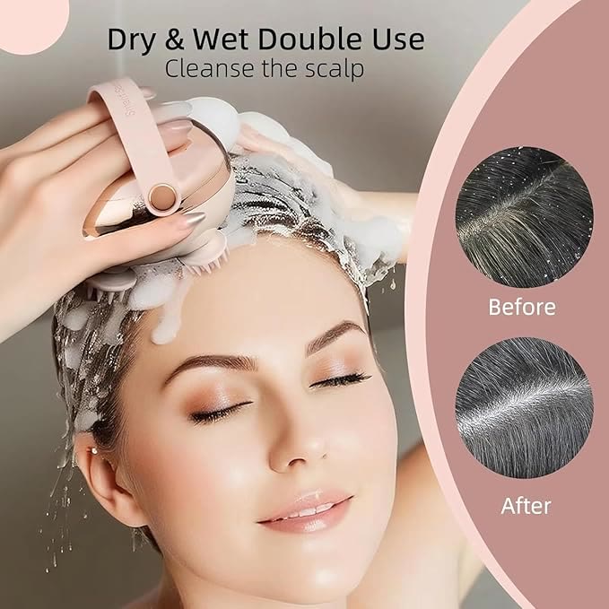 Handheld Head Massager,Full Body Portable Massager,Wet & Dry Use - image 7