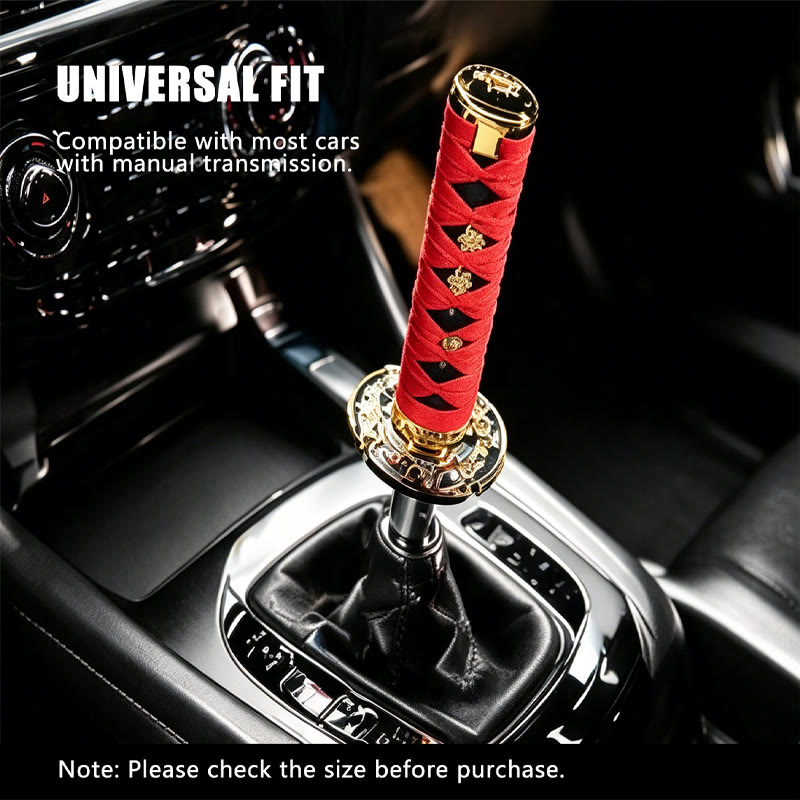 Cool Japanese Samurai Katana Car Manual Gear Shift Knob Trim - image 1