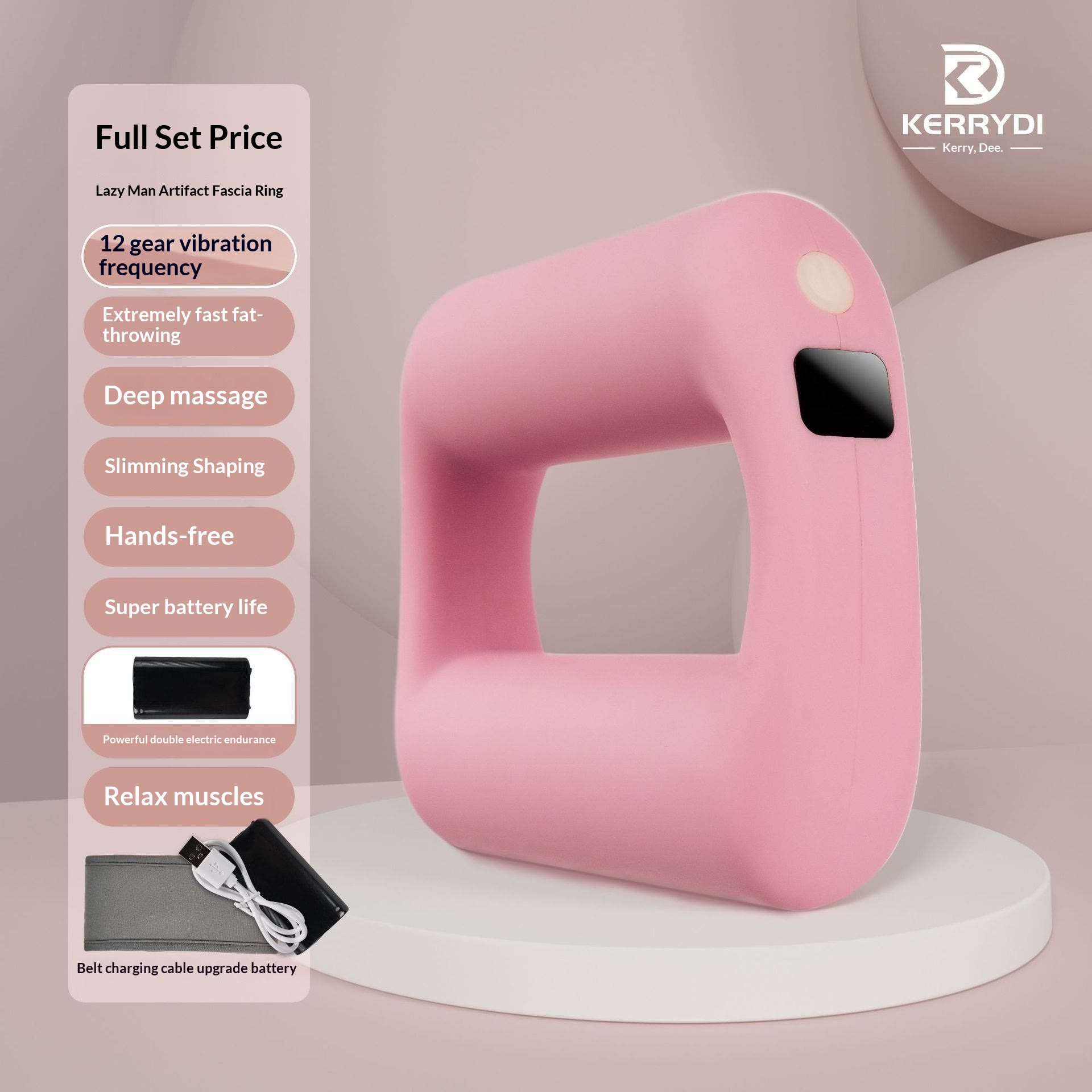 Mini Massage Gun, Deep Tissue Muscle Massager for Pain Relief - Pink - image 10