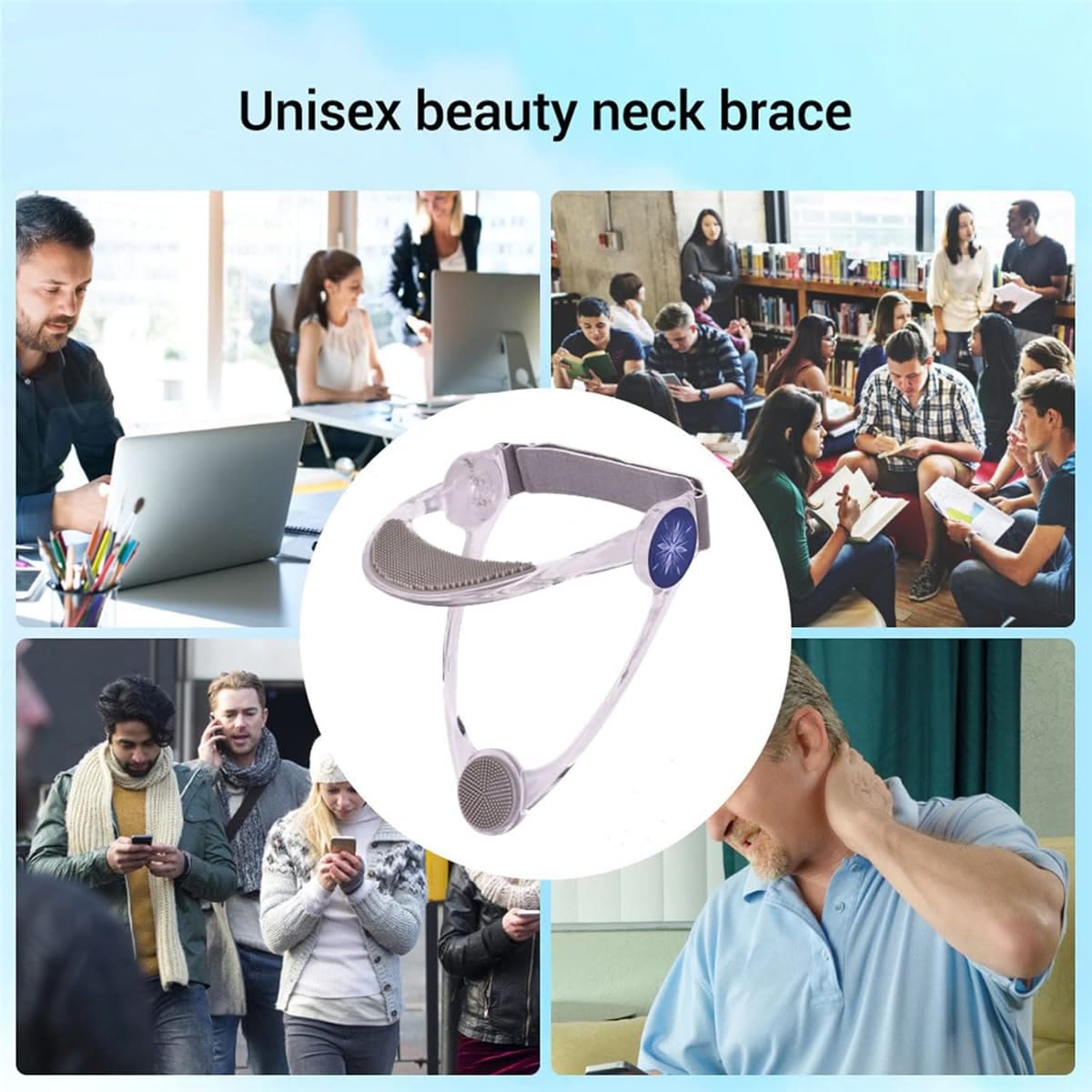 Neck Brace, Neck Collar wtih 360° Adjustable Soft Chin Suppor - image 7