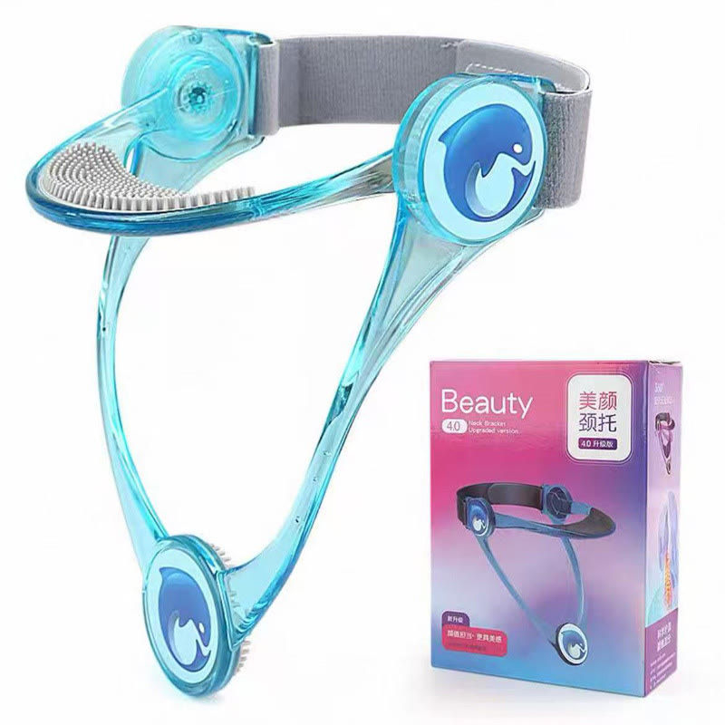 Neck Brace, Neck Collar wtih 360° Adjustable Soft Chin Suppor - Blue - 20.3×14.8×11.5cm - image 11