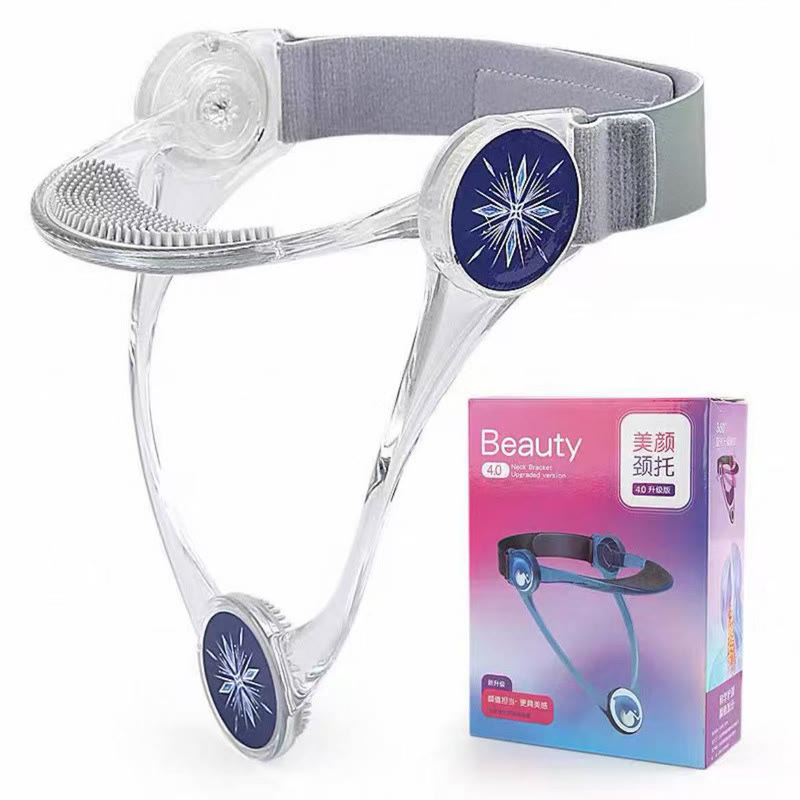 Neck Brace, Neck Collar wtih 360° Adjustable Soft Chin Suppor - Transparent - 20.3×14.8×11.5cm - image 10