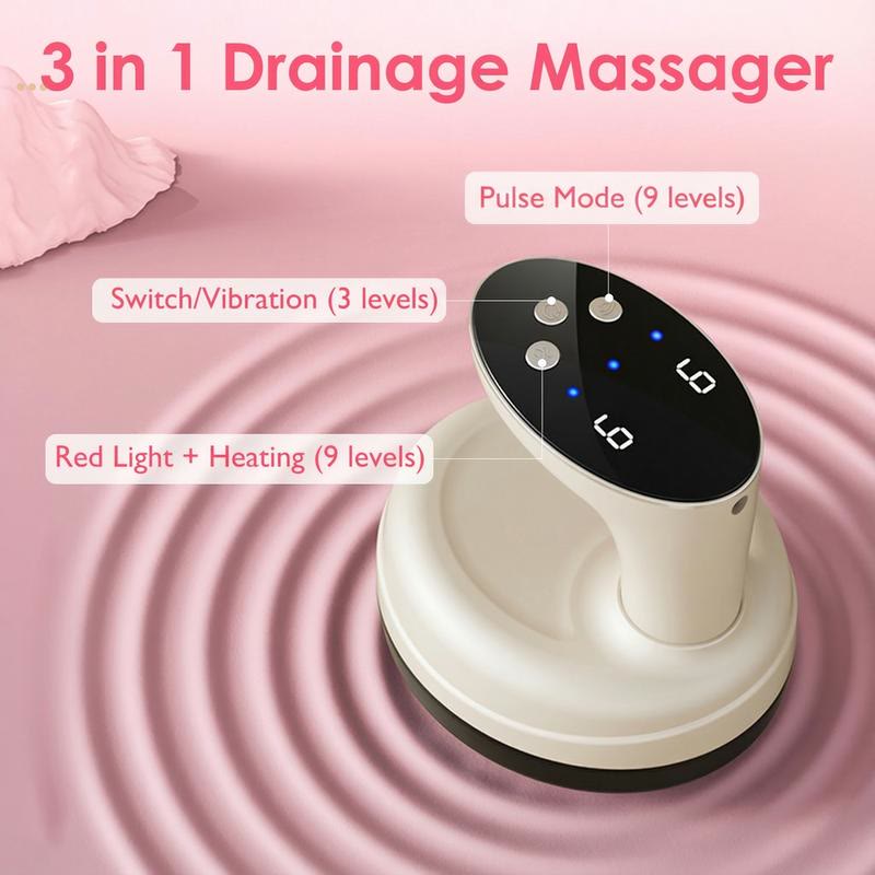 3 in 1 Electric Handheld Body Massager with Heat & Vibration - image 3