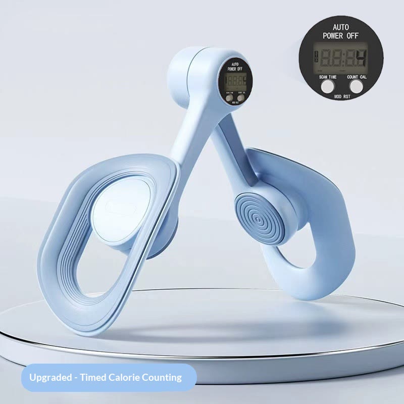Thigh Trainer Inner Thigh Exerciser Pelvic Floor Muscle Trainer 360 Degree Adjustable  - Blue - image 10