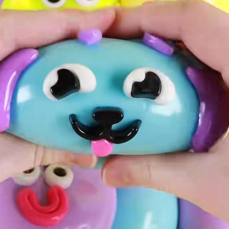  Dog Face Swap Squishy Soft Moldable Multisensory Stress Relief for Anxiety (5PCS) - image 2