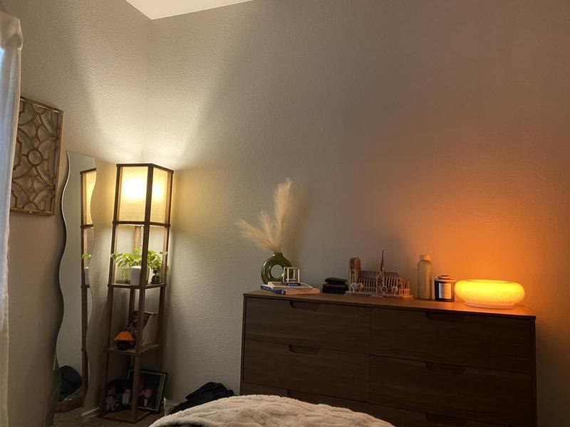 Acrylic-Orange Donut Mood Lamp, Rechargeable Swing Arm Wall Light - image 2