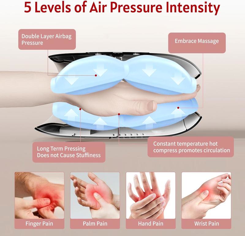 Cordless Hand Massager with Heat & Air Compression - image 4