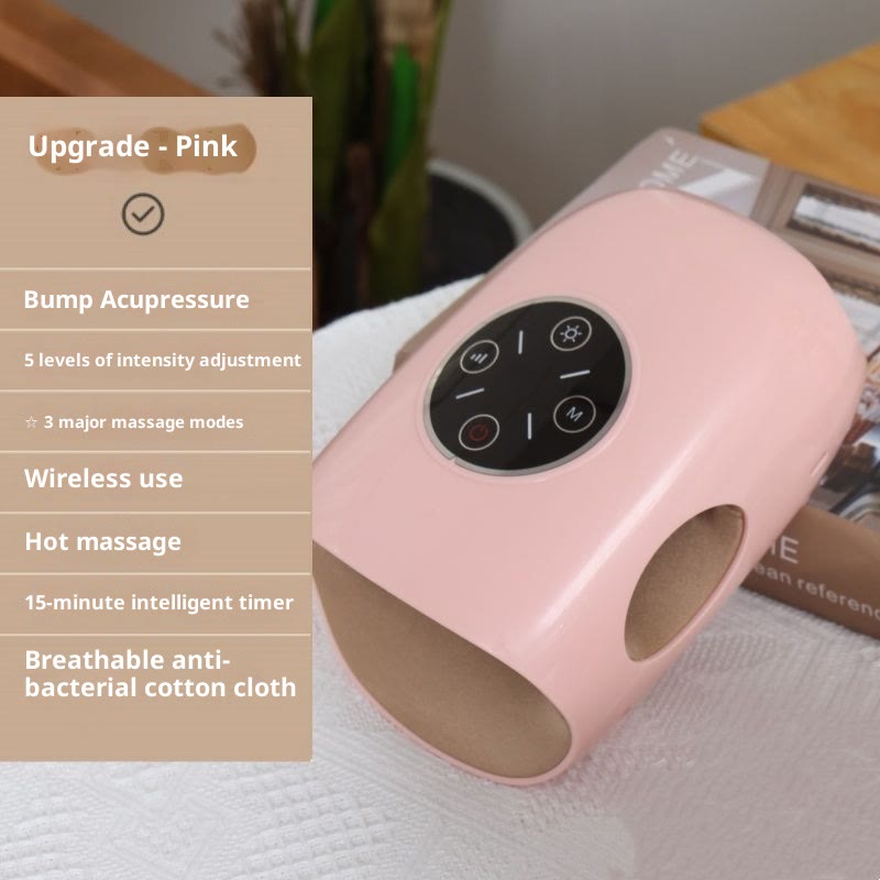 Cordless Hand Massager with Heat & Air Compression - Pink - image 11