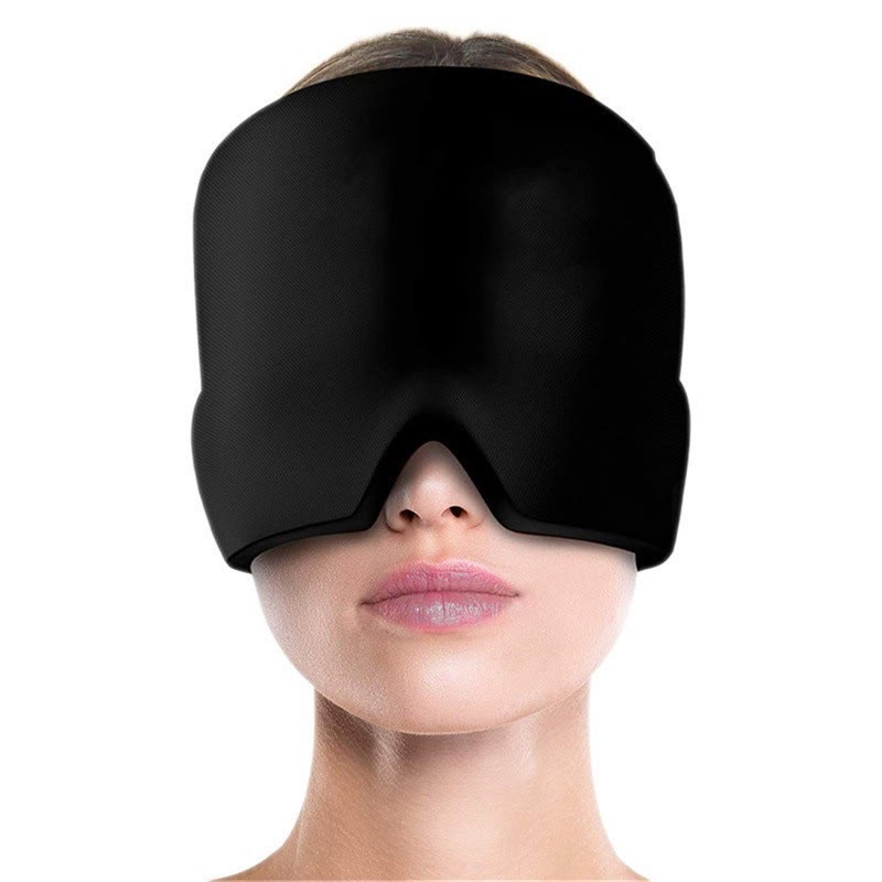 Physical Cooling Gel Head Cover Cold and  Cold Compress Cap - Black - image 11