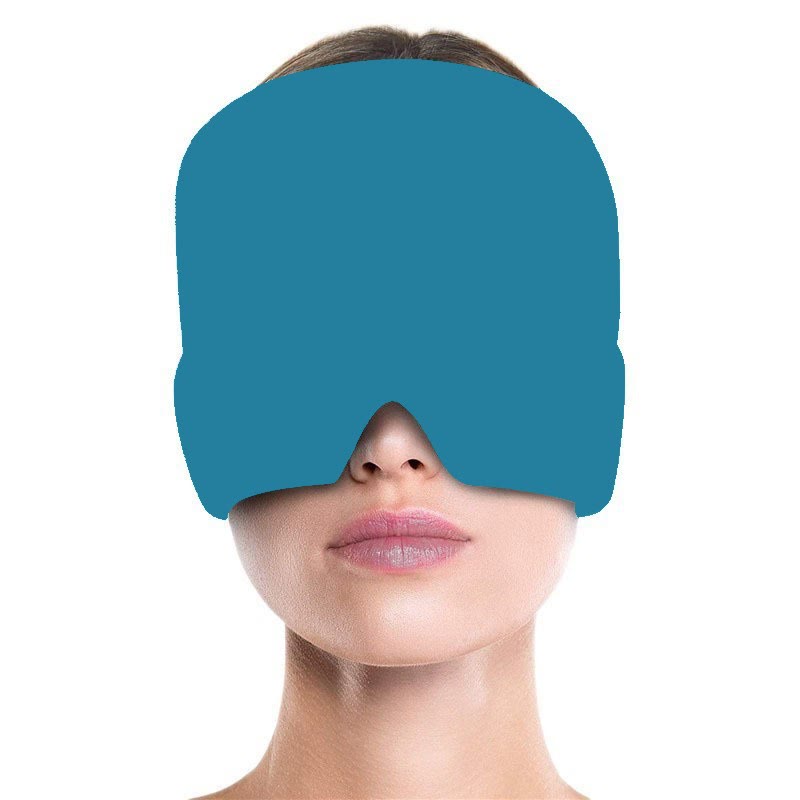 Physical Cooling Gel Head Cover Cold and  Cold Compress Cap - Blue - image 10