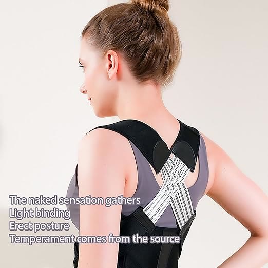 Posture Corrector for Men Women, Adjustable Full Back Support Pain Relief (3XL) - image 3