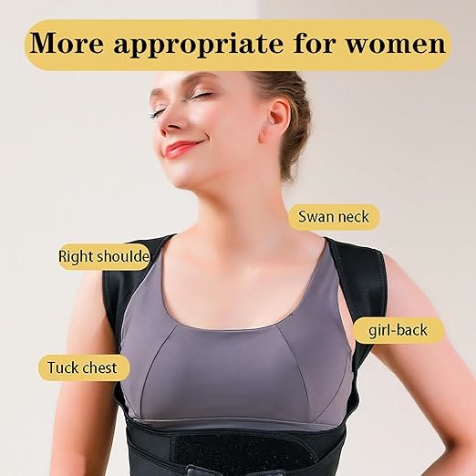 Posture Corrector for Men Women, Adjustable Full Back Support Pain Relief (3XL) - image 2