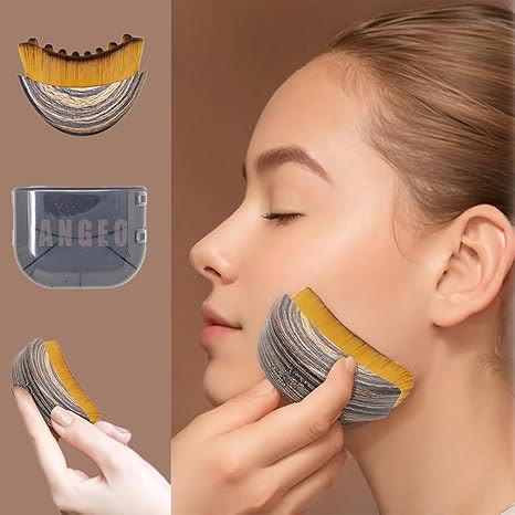 💥Buy 1 get 1 free 💥New Lymphatic Contour Face Brush for Sculpting - Brown - 🔥Buy 2 get 2 free（4PCS，Save $20) - image 3