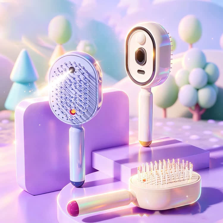 Hair Care Soft And Smooth Essential Oil Massage Electric Spray Comb - image 1
