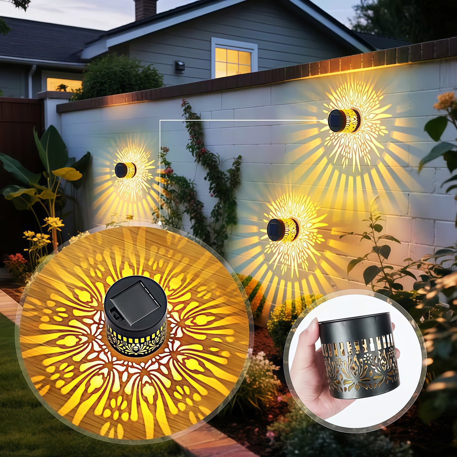 Solar Waterproof Outdoor Lights for Garden Stairs Deck Railing - E - 🔥🔥BUY 3(Save $30) - image 13
