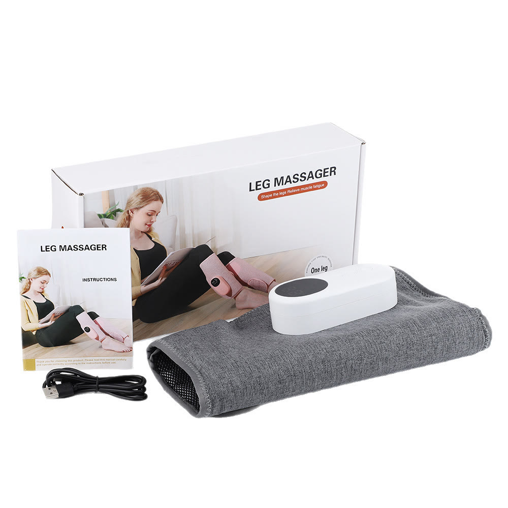 Calf Massager, Cordless Electric Leg Massager with Heat Air Compression for Circulation Pain Relief - Grey - image 11